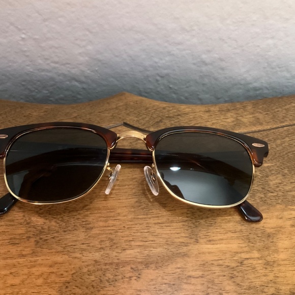 RAY-BAN Tortoise Shell Clubmasters Sunglasses RB 5154 2372 - Picture 2 of 6
